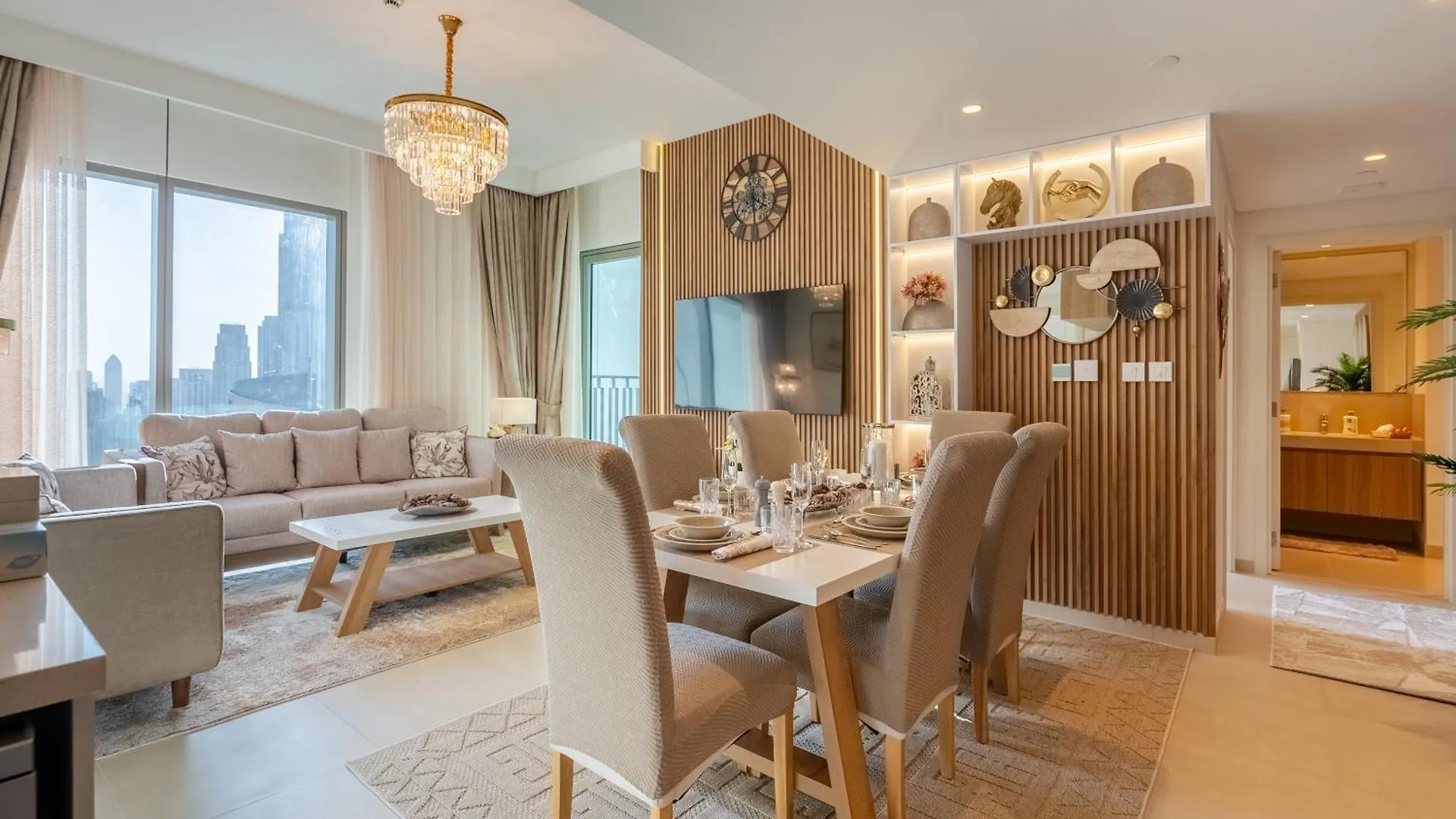 Super Luxury Elevated 2 Bedroom Full Burj Khalifa View Dubai